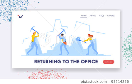 Returning to the Office Landing Page Template. Business Characters Break Ice Lumps, Icebreaker Group Using Sledgehammers Returning to the Office Landing Page Template. Business Characters Break Ice Lumps, Icebreaker Group Using Sledgehammers 95514256