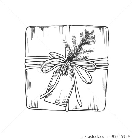 Christmas Gift Box Hand Draw Graphic by anchun.butterfly