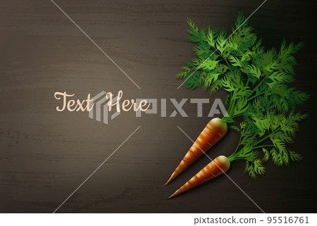 Carrot on the table 95516761