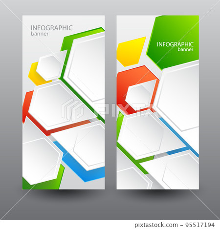 Infographic Business Vertical Banners 95517194