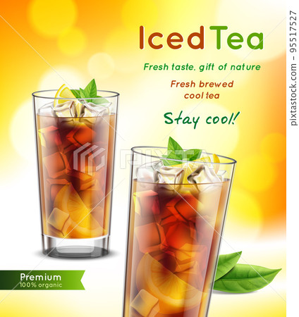 Tea Realistic Advertisement 95517527
