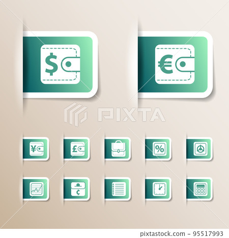 Money Icons Set 95517993