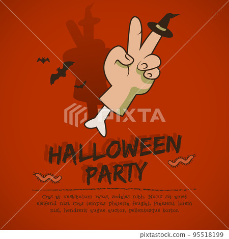 Halloween Party Leaflet 95518199
