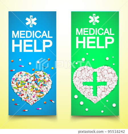 Healthy Medical Vertical Banners Healthy Medical Vertical Banners 95518242