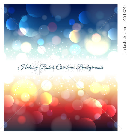 Holiday abstract bokeh christmas background 95518243