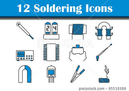 Soldering Icon Set 95518389