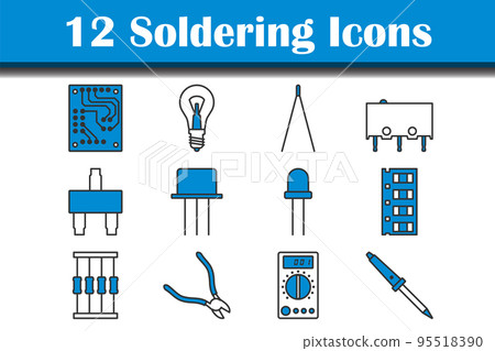 Soldering Icon Set Soldering Icon Set 95518390