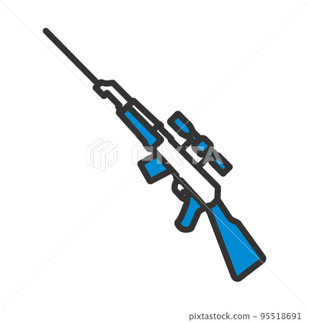 Sniper Rifle Icon 95518691