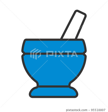 Mortar And Pestle Icon 95518807