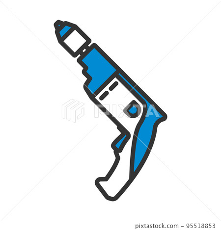 Electric Drill Icon 95518853