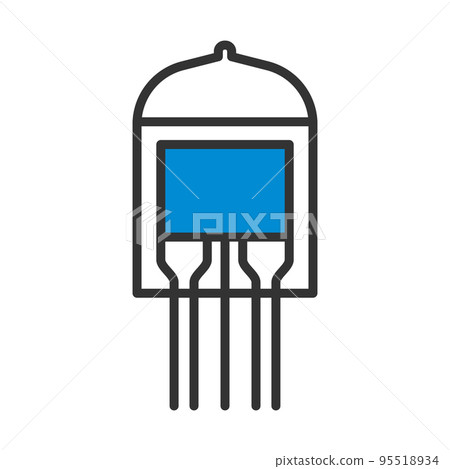 Electronic Vacuum Tube Icon Electronic Vacuum Tube Icon 95518934