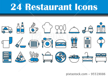 Restaurant Icon Set Restaurant Icon Set 95519086