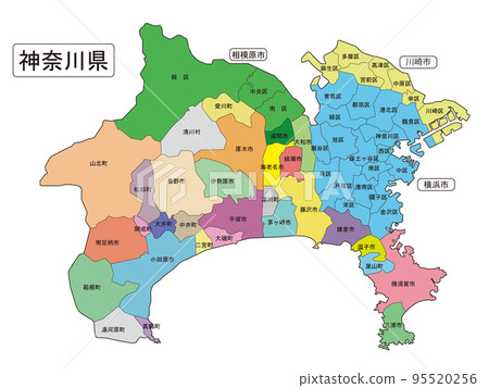 Map of Kanagawa Prefecture Map of Kanagawa Prefecture 95520256