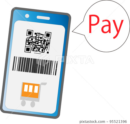 Cashless payment with smartphone Cashless payment with smartphone 95521396