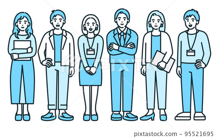 young business person. Illustration material of working men and women. 95521695