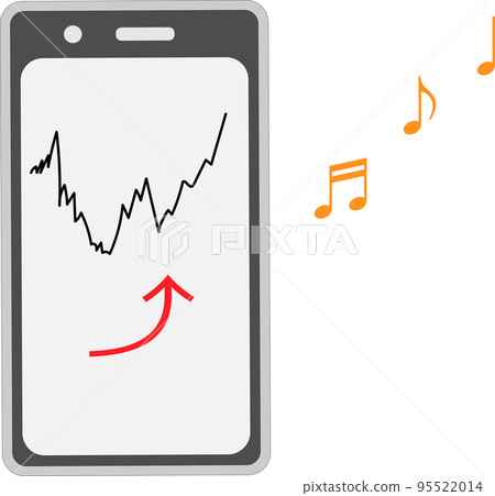 Image of rising stock prices Image of rising stock prices 95522014