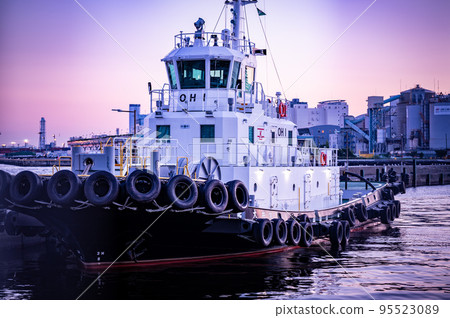 Sunset boat 95523089