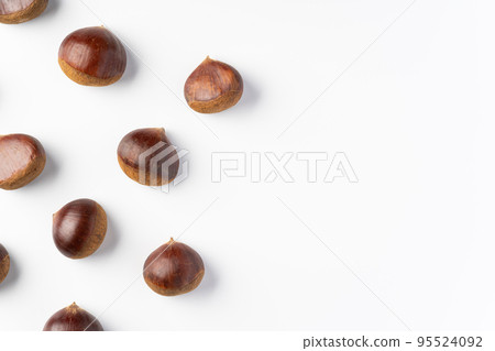 板栗背景素材 95524092