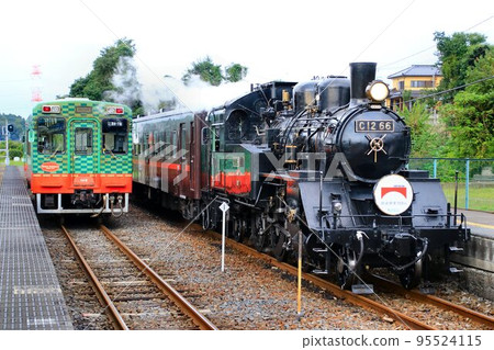 The 150th anniversary of the opening of the railway, running with a commemorative HM! SL Moka, Moka Railway C12-66 The 150th anniversary of the opening of the railway, running with a commemorative HM! SL Moka, Moka Railway C12-66 95524115