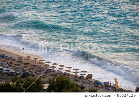 greece lefkada island sea beach 95524129