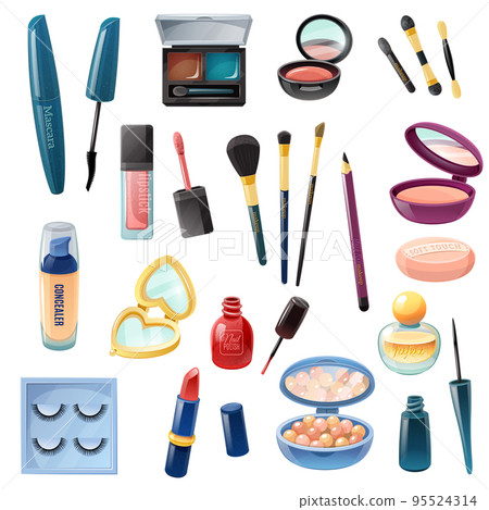 Ladies Cosmetics Make-up Realistic  Set 95524314