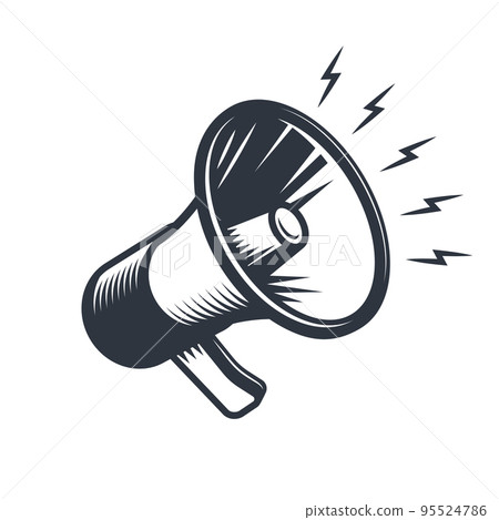 Illustrationn of megaphone Illustrationn of megaphone 95524786