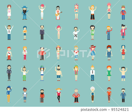 cartoon people-插圖素材 [95524821] - PIXTA圖庫