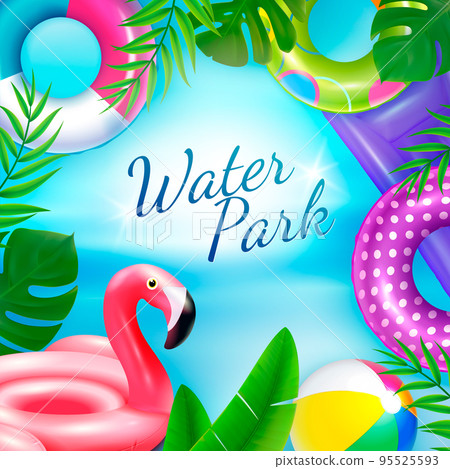 Water Rubber Toys Background Water Rubber Toys Background 95525593