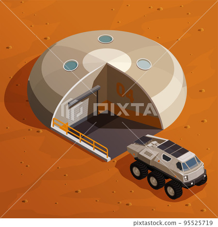 Mars Colonization Isometric Design Concept Mars Colonization Isometric Design Concept 95525719