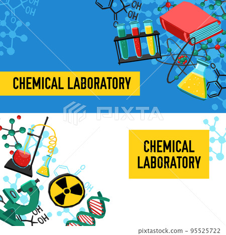Laboratory Banners Set 95525722