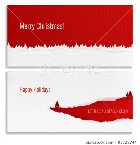 Christmas Banners Set 95525744