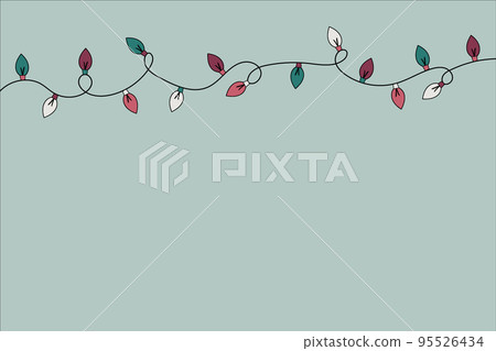 Concept of a Christmas background with lights. Vector 95526434