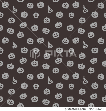 Halloween pattern with funny pumpkin lanterns. Vector Halloween pattern with funny pumpkin lanterns. Vector 95526629