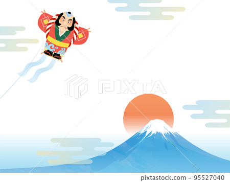Mt.Fuji and kite frame 95527040