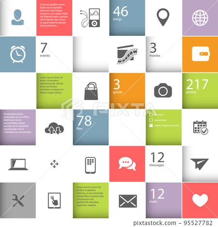 Infographic squares template Infographic squares template 95527782