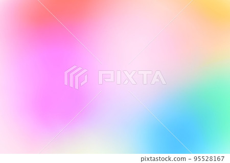 Gradation background of bright and colorful colors, simple background material of mixed colors, blur, watercolor 95528167