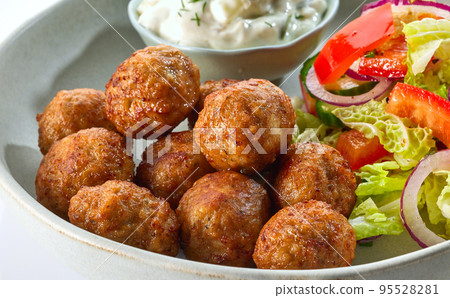 closeup of meat balls 95528281