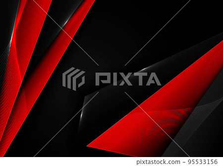 Red and black steel plate design decoration for usage artwork. Red and black steel plate design decoration for usage artwork. 95533156