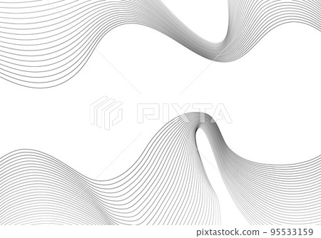 Abstract lines minimal flow template design of artwork style.  95533159