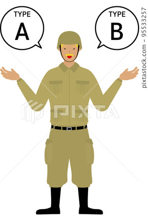 高級男兵姿勢，A和B推薦 95533257