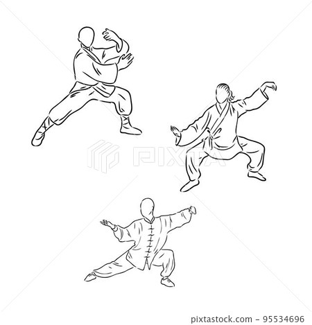 World Tai Chi and Qigong Day, vector art illustration. 95534696