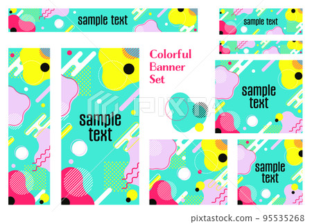 框架材料_孟菲斯圖案_復古流行 框架材料_孟菲斯圖案_復古流行 95535268