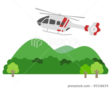 doctor copter and mountain 95536674
