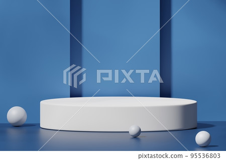 Scene with a podium for product presentation, 3d rendering 95536803