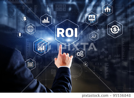 Roi Return On Investment Business Technology Analysis Finance Concept Roi Return On Investment Business Technology Analysis Finance Concept 95536848