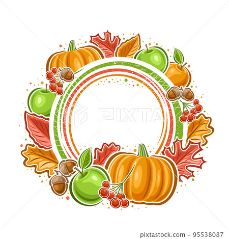 Vector frame for Thanksgiving Day Vector frame for Thanksgiving Day 95538087