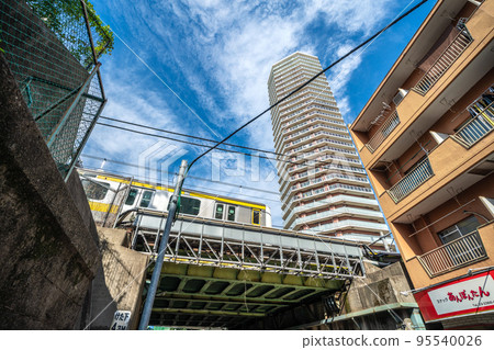 Tokyo cityscape in Japan, overlooking the cityscape in front of Higashinakano Station Tokyo cityscape in Japan, overlooking the cityscape in front of Higashinakano Station 95540026