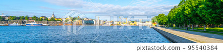 Sunny summer day at water in Stockholm Sunny summer day at water in Stockholm 95540384