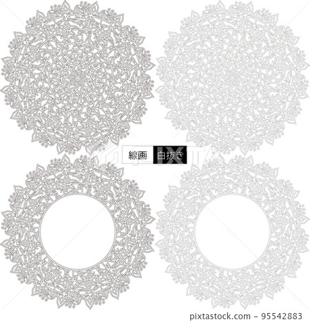 Flower decoration pattern Flower decoration pattern 95542883