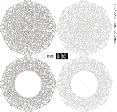 Flower decoration pattern Flower decoration pattern 95542884